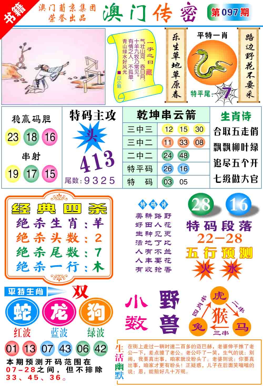 097期澳门传密心水[图]